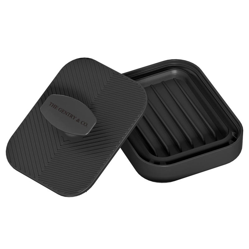 The Gentry & Co. 二合一 超柔軟矽膠 按摩洗澡刷 & 肥皂盒