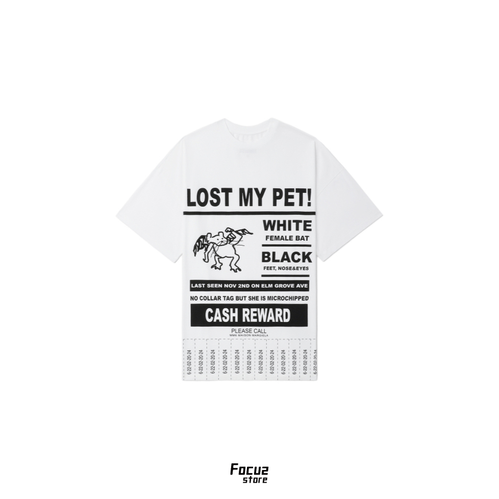 【Focus Store】預購 MM6 Maison Margiela Lost My Pet tee "White" 寬鬆短T