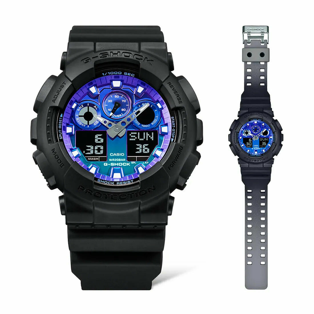 Casio G-Shock GA-100FL-1A 漸變色彩 手錶 (香港行貨)