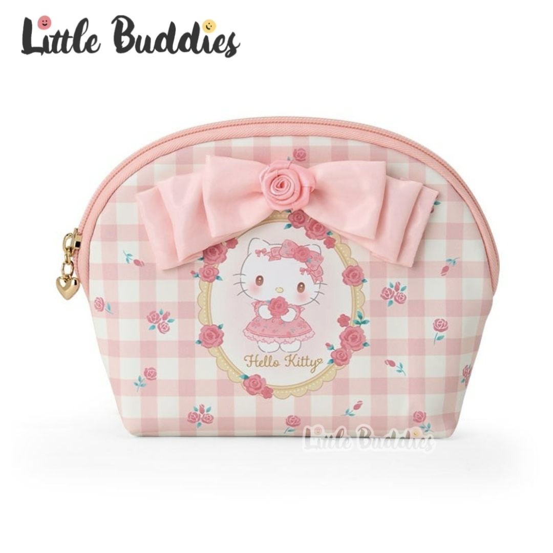 日本 Sanrio 玫瑰花系列 - 拉鏈化妝袋
