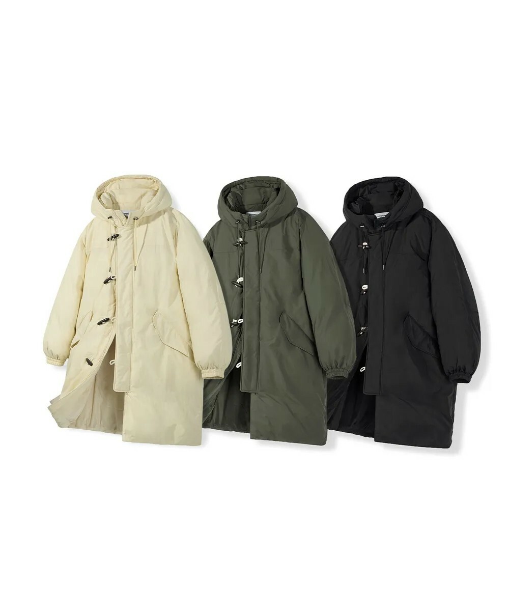 韓國代購 Code:graphy 風衣 Long Duffle Padding 牛角扣 保暖 長外套