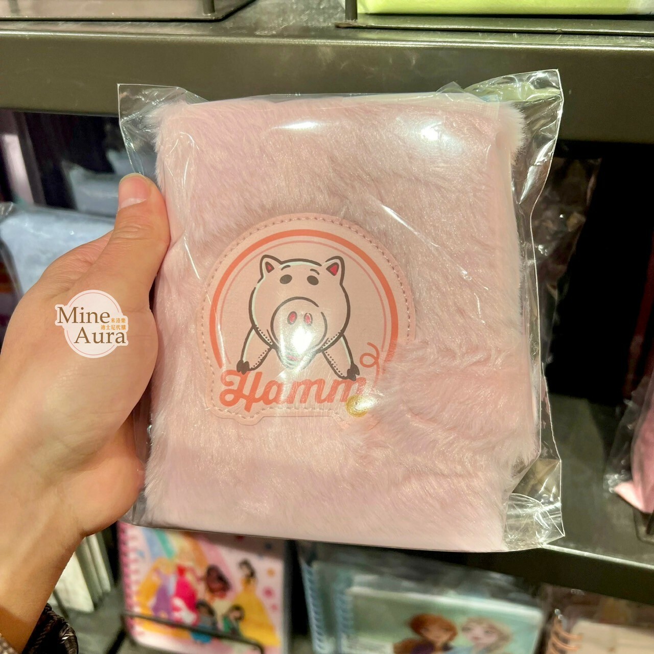 火腿豬 Ham 圖案 絨毛 造型 筆記本 記事本 玩具總動員 Toy Story -上海迪士尼樂園