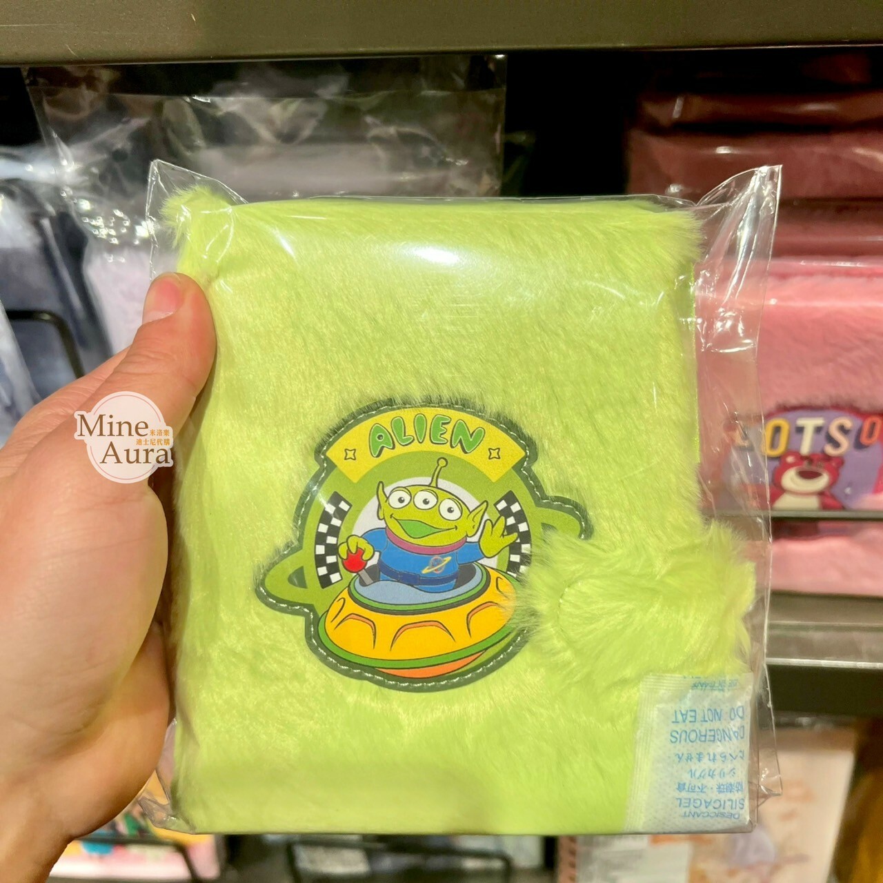 三眼怪 Alien 圖案 絨毛 造型 筆記本 記事本 玩具總動員 Toy Story -上海迪士尼樂園