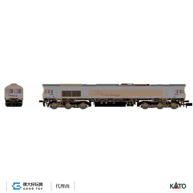 KATO 17751-G (N) 柴油機關車 Class 66 Rhein Cargo