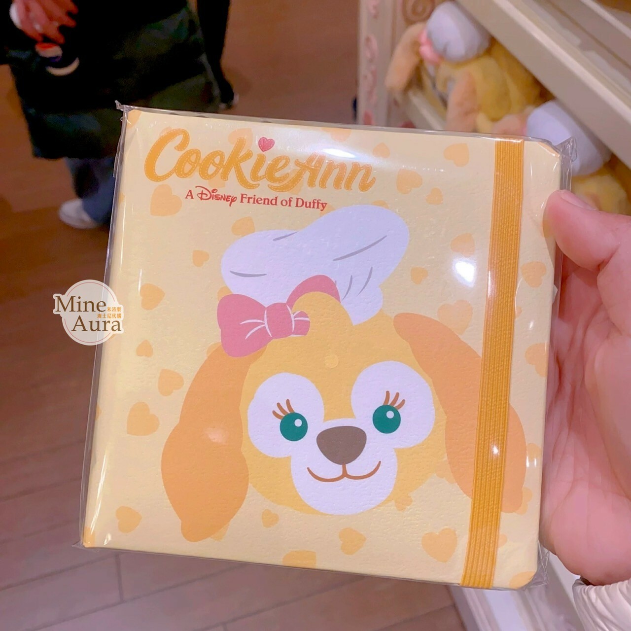 可琦安 餅乾 CookieAnn 圖案 方形 筆記本 記事本 -上海迪士尼樂園