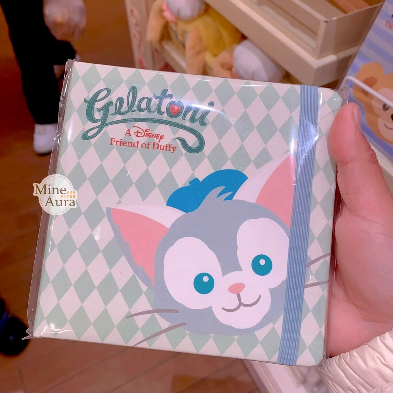傑拉托尼 畫家貓 Gelatoni 圖案 方形 筆記本 記事本 -上海迪士尼樂園