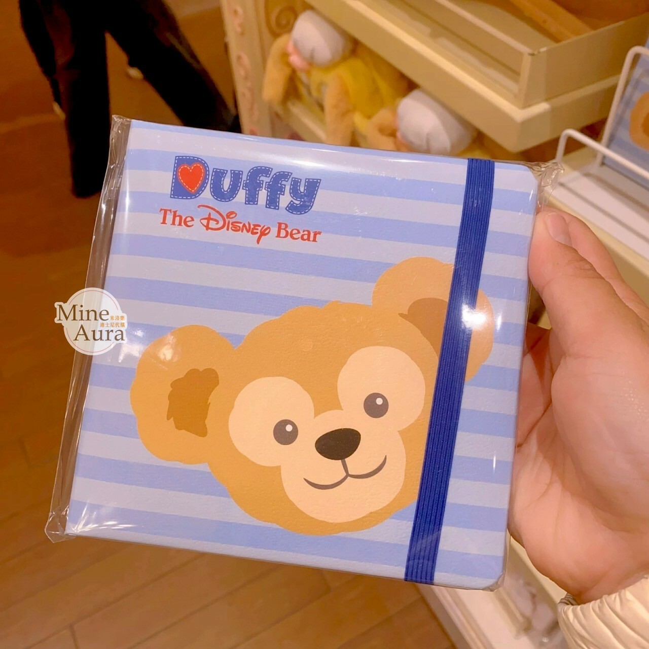 達菲 Duffy 圖案 方形 筆記本 記事本 -上海迪士尼樂園