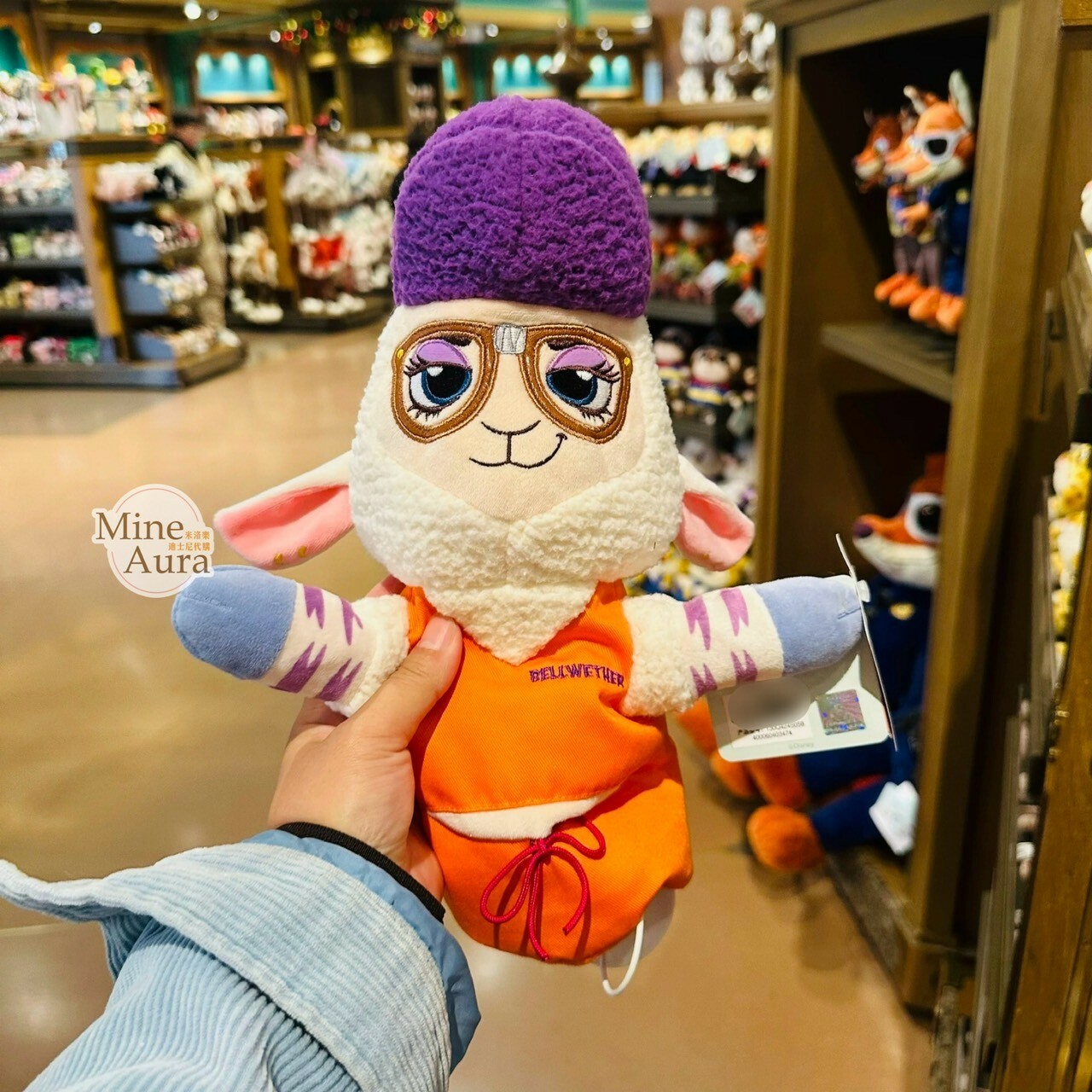 副市長 羊咩咩 Dawn Bellwether 絨毛 手偶 娃娃 玩偶 動物方城市 Zootopia -上海迪士尼樂園