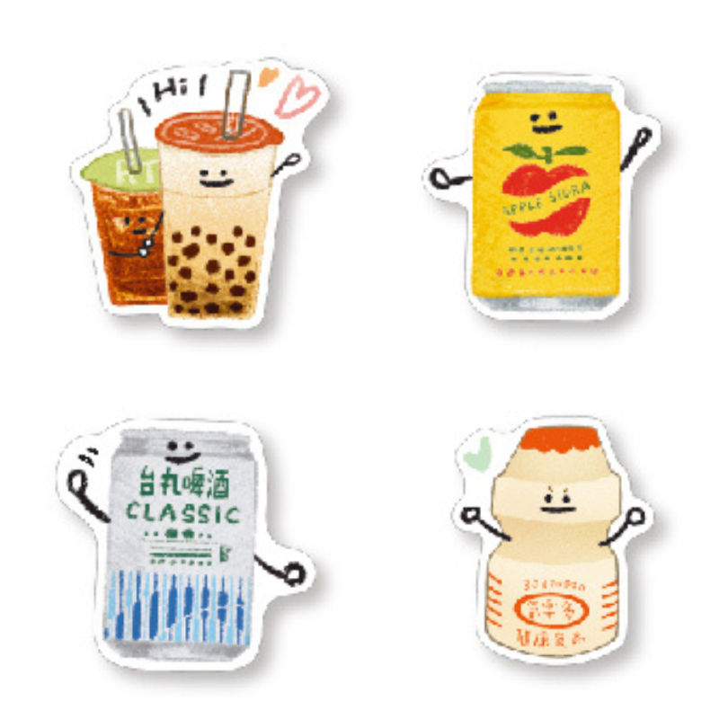 Sunny Co. Big Sticker－Riri Koko Series (Taiwanese Stationery Brand)