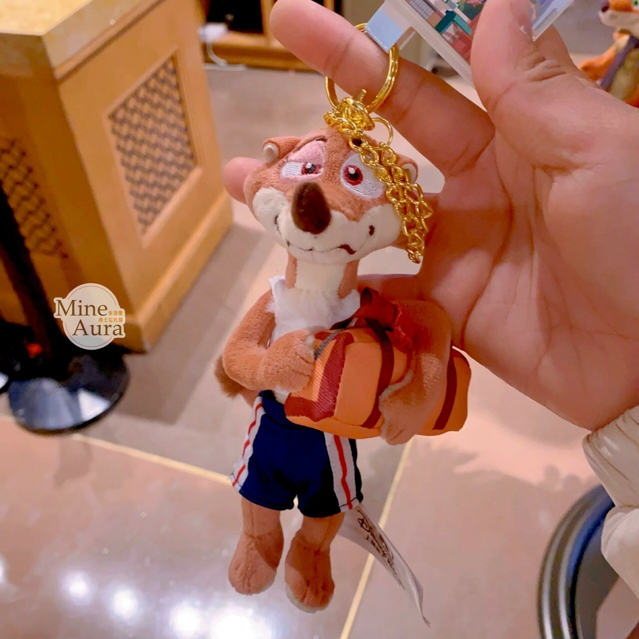維斯頓 Duke Weaselton 絨毛 鑰匙圈 吊飾 動物方城市 Zootopia -上海迪士尼樂園