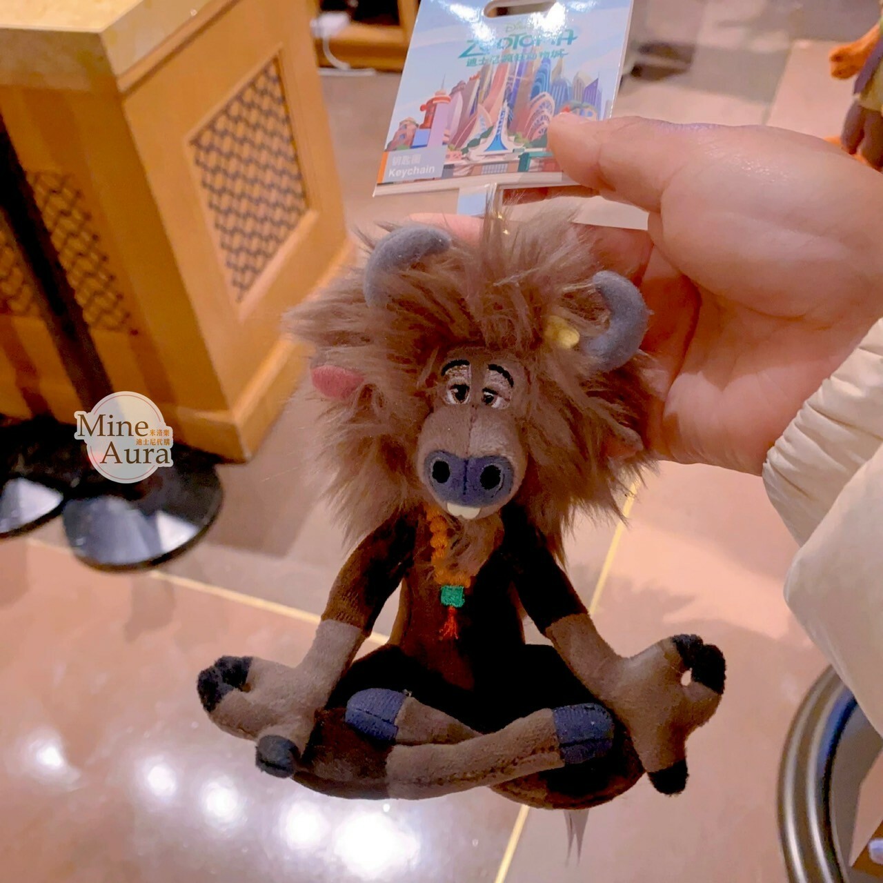 氂牛 犀利哥 Yax 絨毛 鑰匙圈 吊飾 動物方城市 Zootopia -上海迪士尼樂園