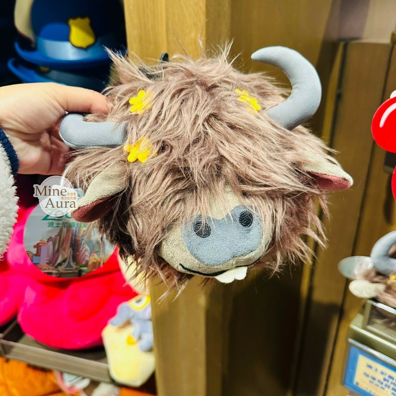 氂牛 犀利哥 Yax 大頭造型 斜背 小包 動物方城市 Zootopia -上海迪士尼樂園