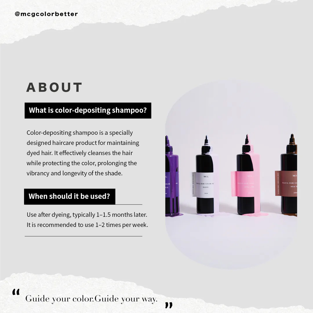 What is color-depositing shampoo?