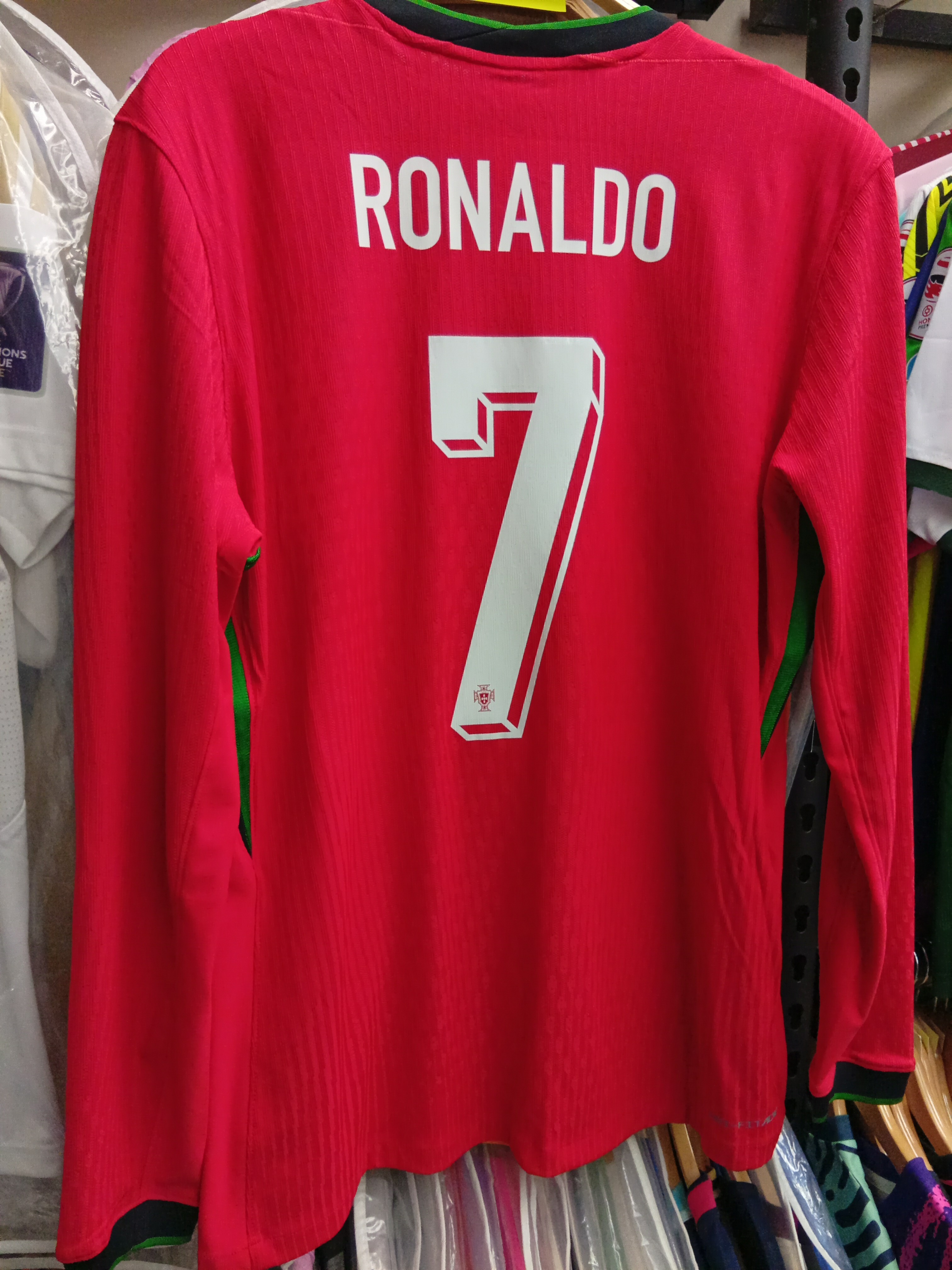 2024葡萄牙國家隊C朗拿度主場長袖更衣室球員版球衣