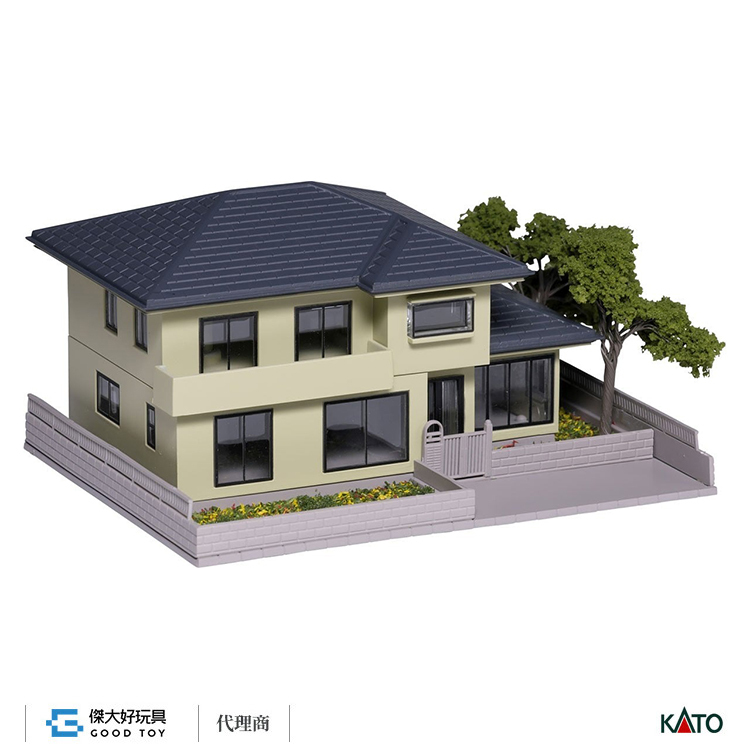 KATO 23-403A 建物 DioTown 庭院住宅1 (棕黃色)