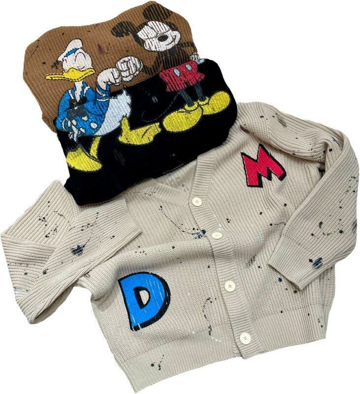 卡通圖案開胸針織外套 HIGH FIVE-125JK