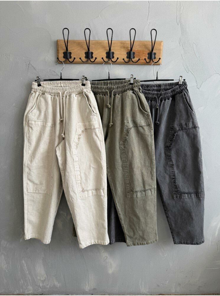 洗水淨色鬆身褲 HIGH FIVE-127P