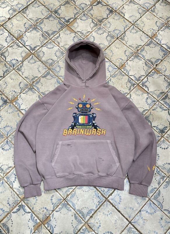 機械人英文字連帽衛衣 HIGH FIVE-130T