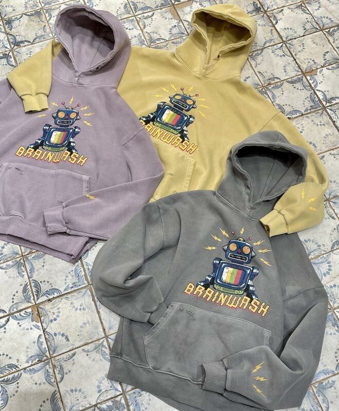 機械人英文字連帽衛衣 HIGH FIVE-130T