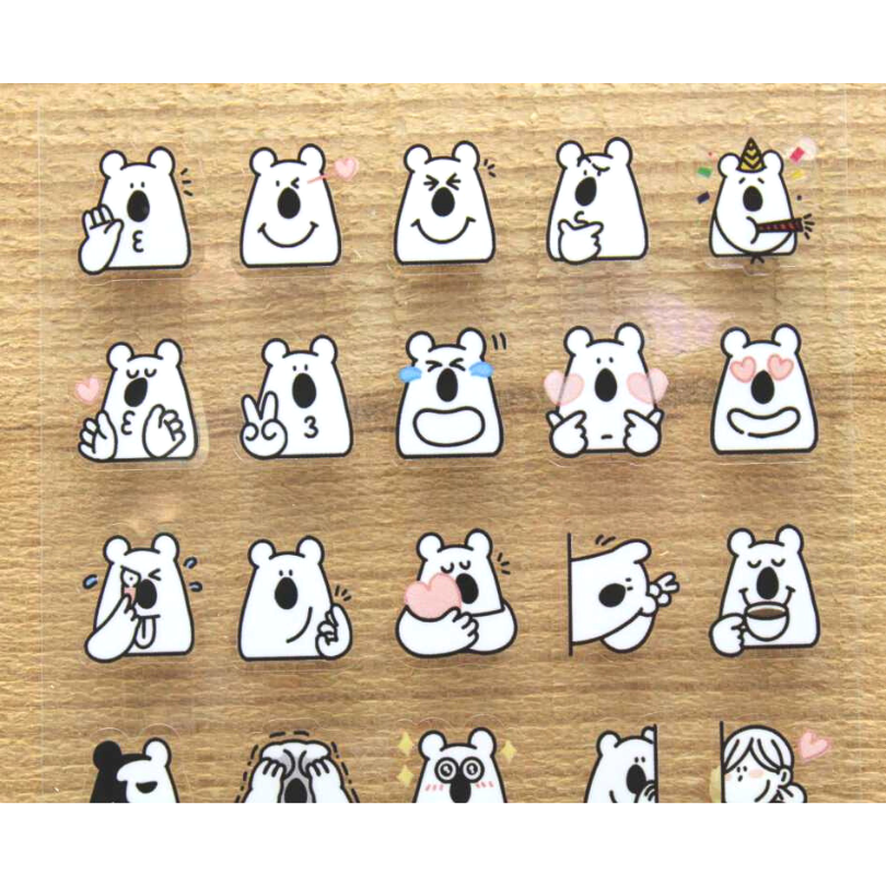 Ethos Clear Sticker－Shyly Kurodasang (Taiwanese Stationery Brand)