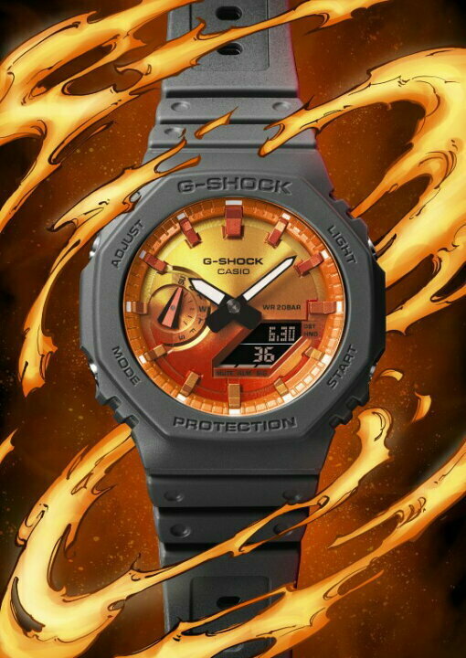 Casio G-Shock GA-2100FL-8A 手錶 (香港行貨)