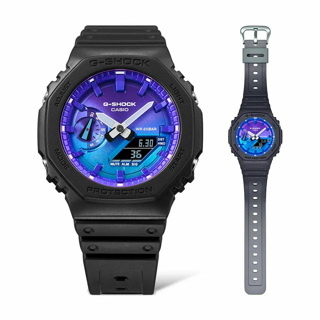 Casio G-Shock GA-2100FL-1A 手錶 (香港行貨)