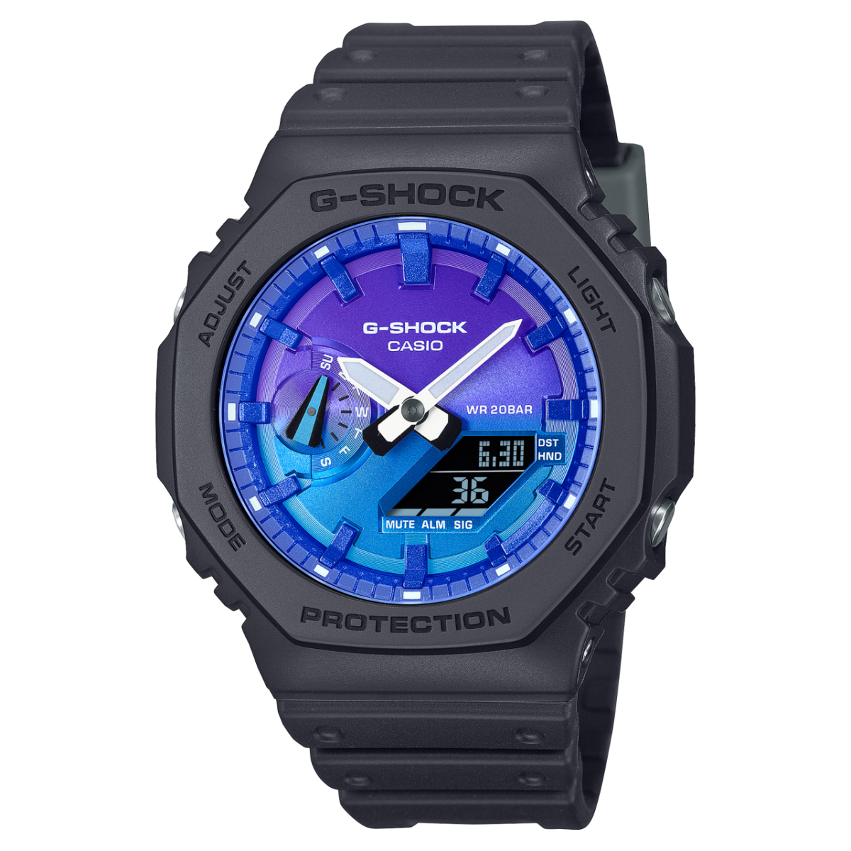 Casio G-Shock GA-2100FL-1A 手錶 (香港行貨)