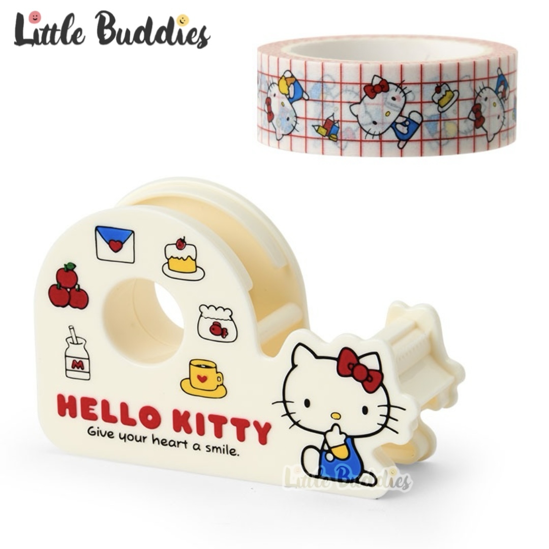 日本 Sanrio 復古雜貨文具系列 - 膠紙連膠紙座