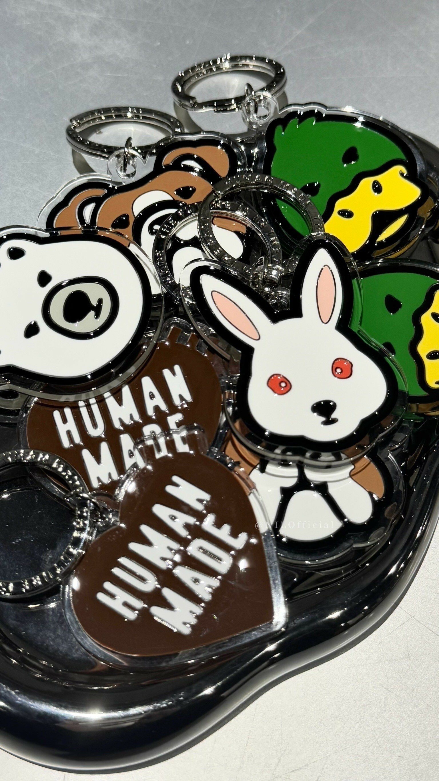HUMAN MADE animal logo keychain
