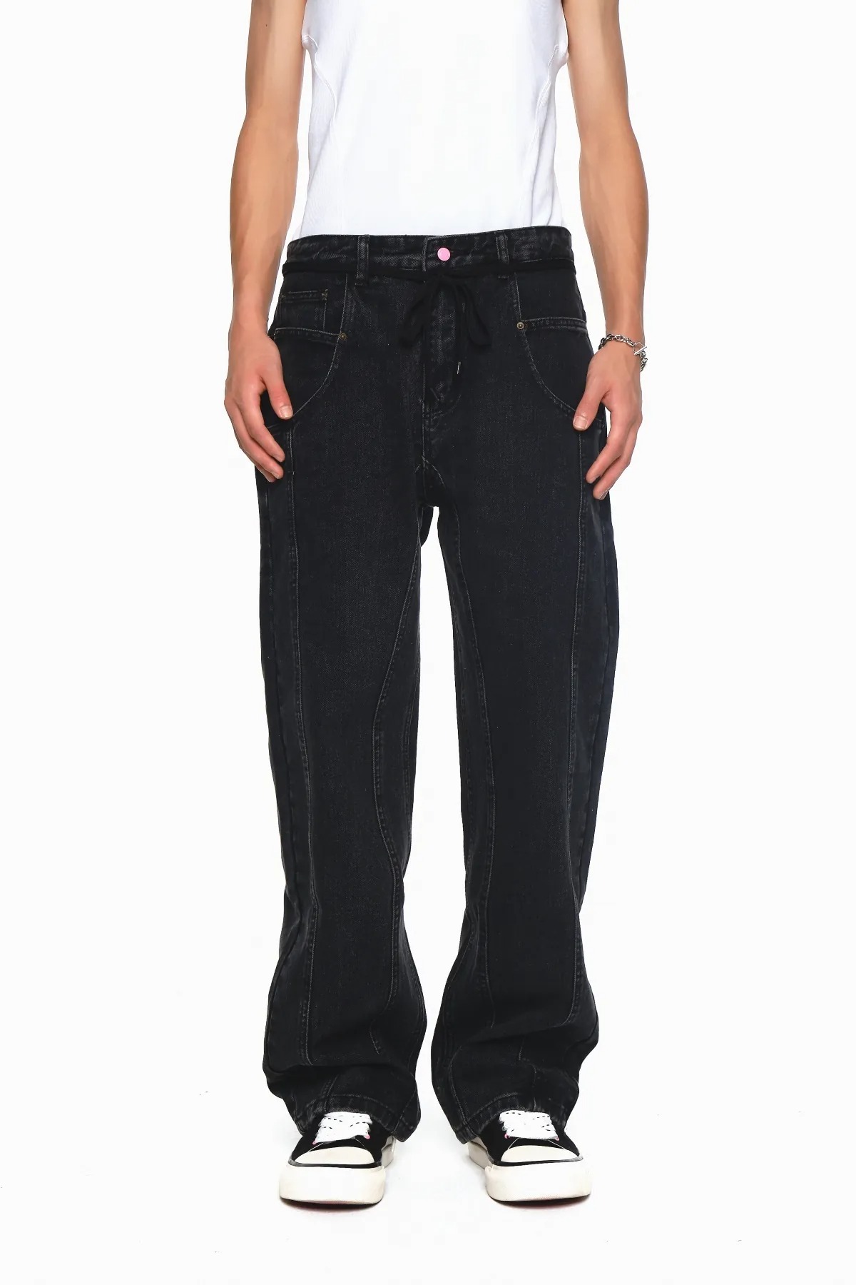 WTNC / DIRECTOR JEANS -BLACK