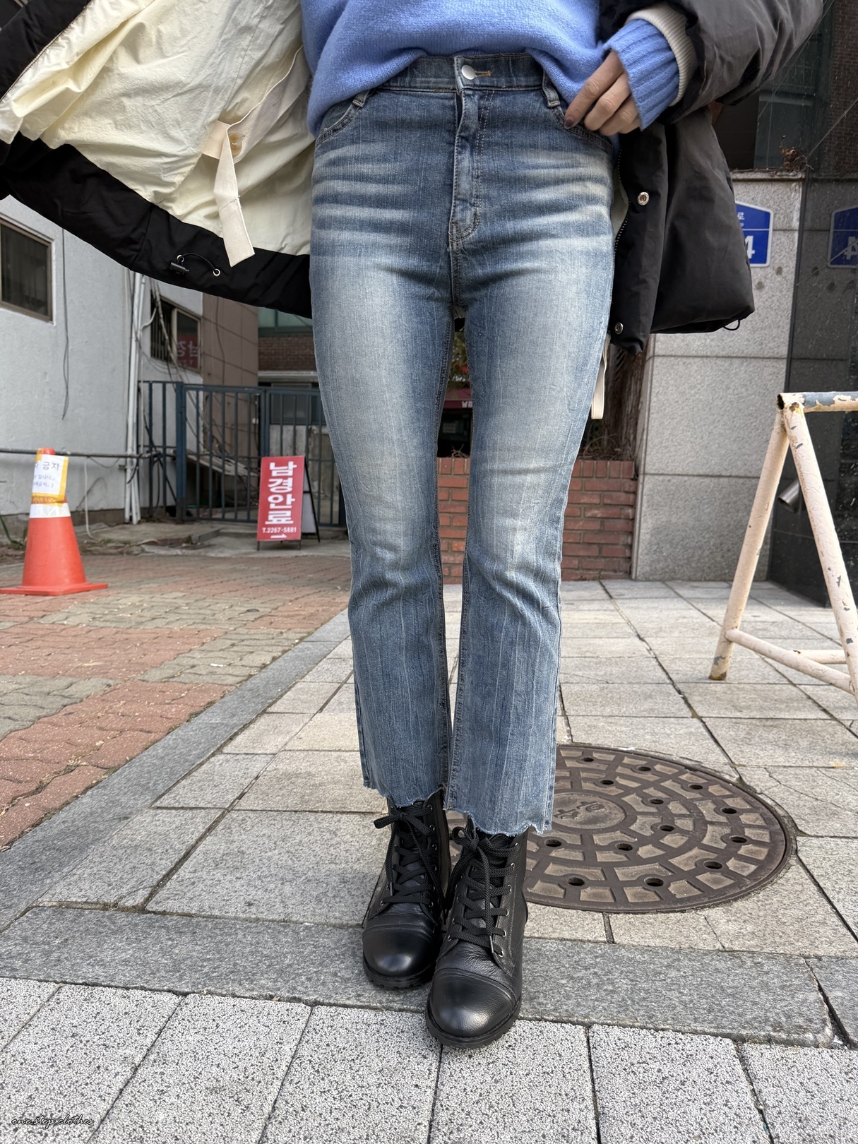 正韓翹臀修身靴型褲