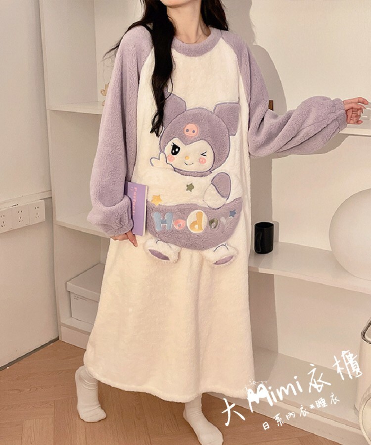 🔥暖呼呼系列-酷洛米法蘭絨睡裙