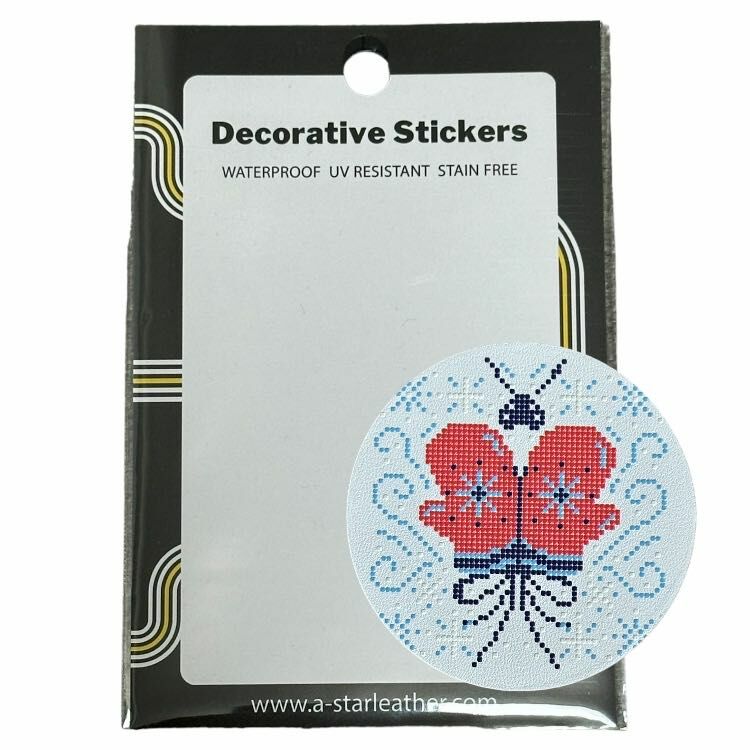 聖誕節皮革裝飾標貼 - 聖誕襪