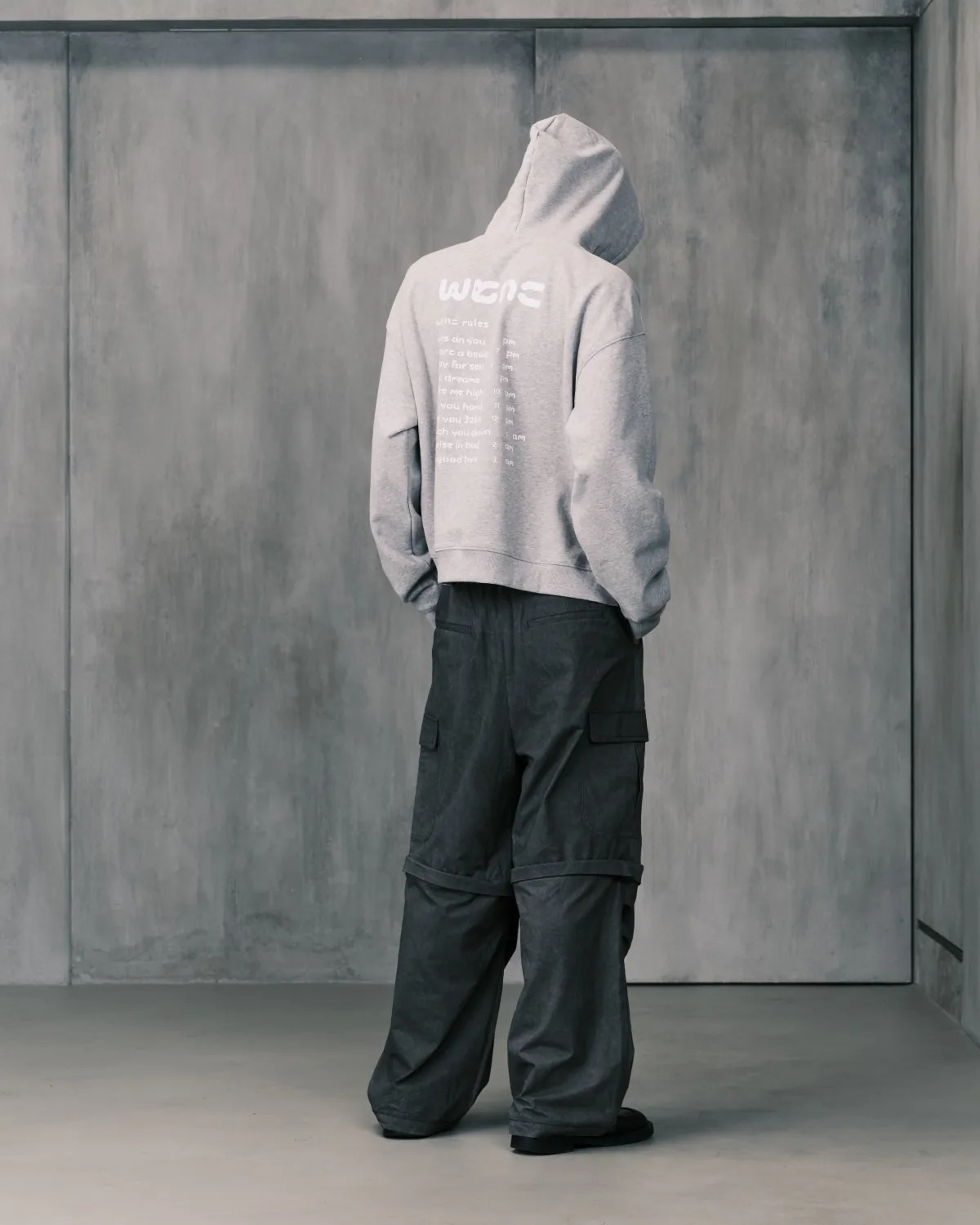WTNC / RULES HOODIE -GREY