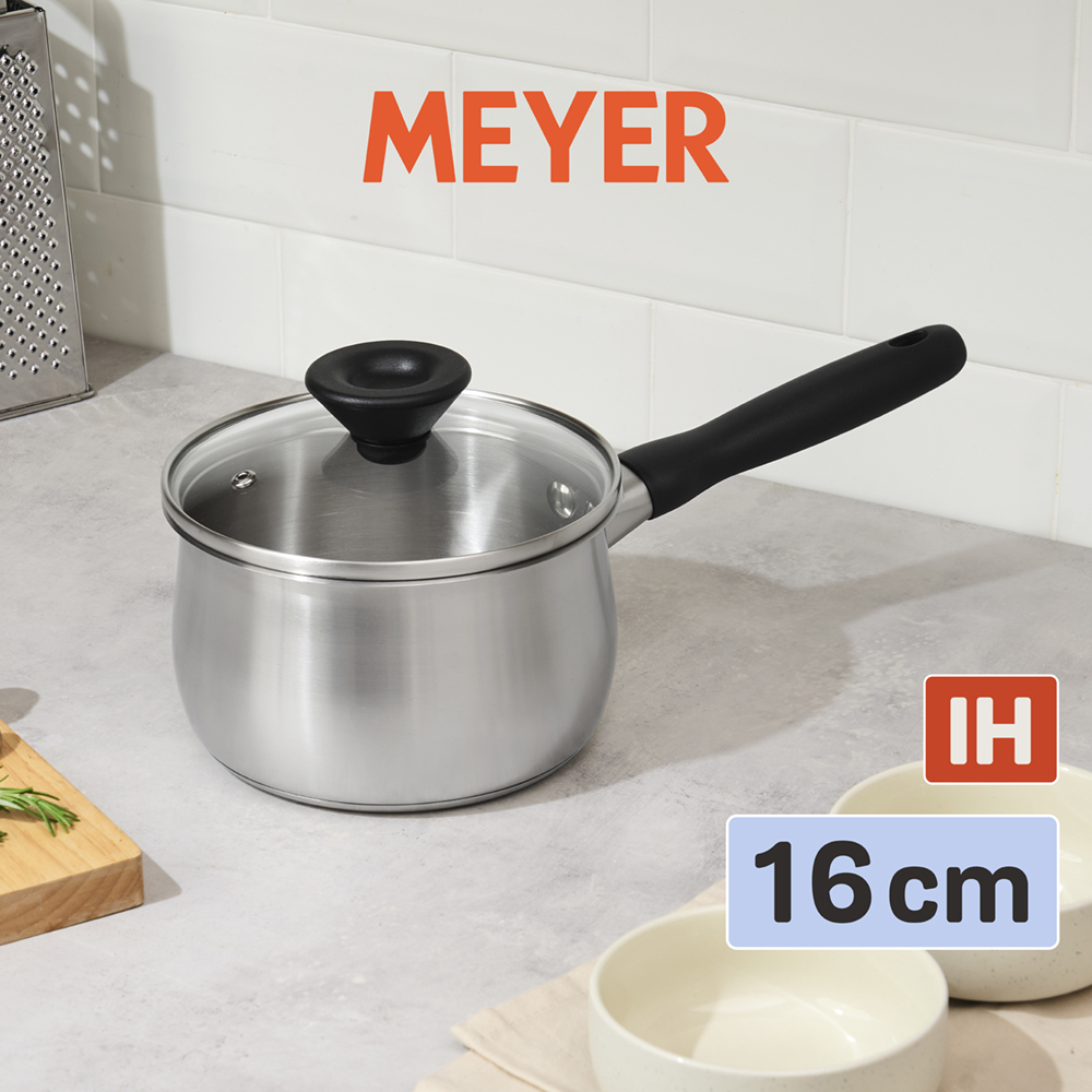 《MEYER 銀月系列》IH輕量不鏽鋼單柄湯鍋 16CM