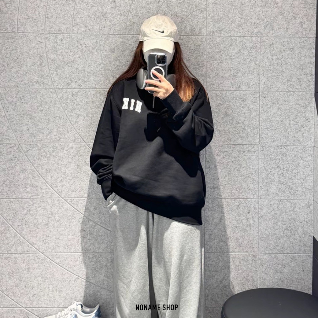 NIKE CLUB 拉鍊 半開襟 大學T 印花 LOGO 兩色 (男款)