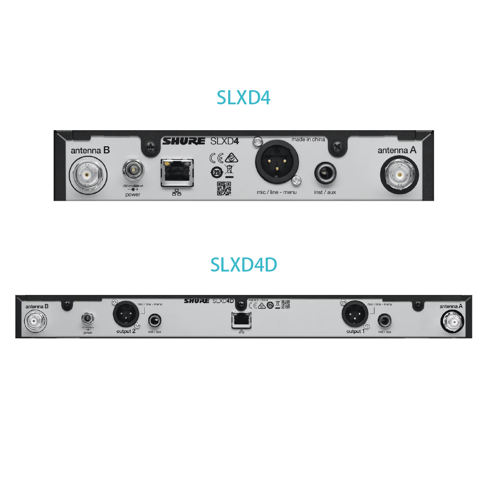 Shure Shure / SLXD 系列 無線領夾/腰包傳輸系統 (SLXD14/SLXD14D)(DL4/WL185等多種領夾音頭可選配) 第 2 張圖片｜三峽配件 / 週邊