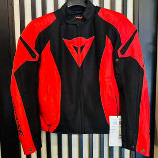 (現貨)德芯騎士部品屋Dainese AIR CRONO 2 TEX JACKET 夏季 透氣 網眼夾克 黑紅