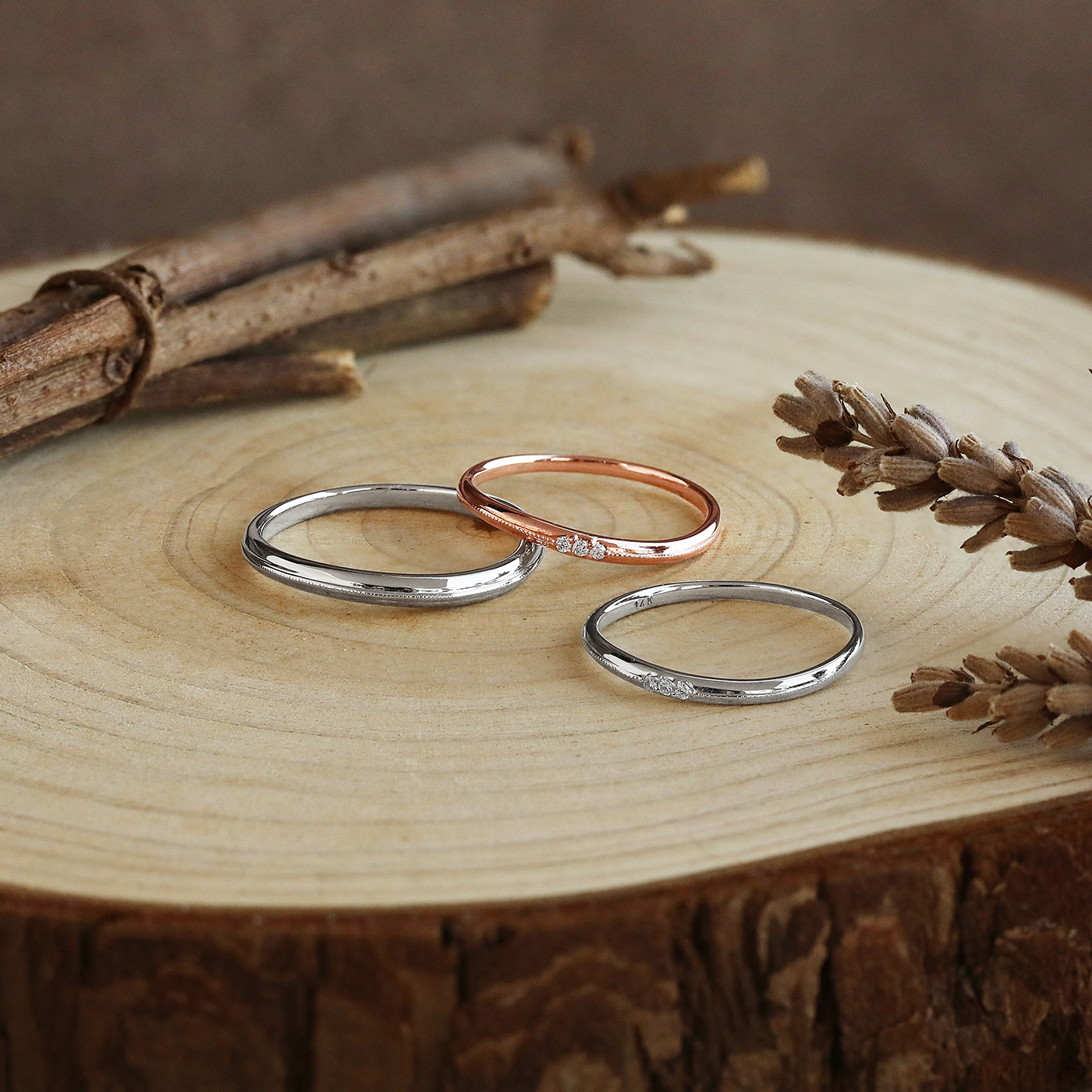 編織幸福 — 鑽石對戒