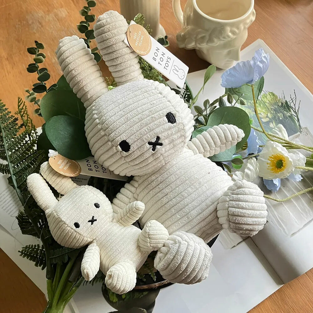 荷蘭BON TON TOYS-Miffy米菲兔ECO燈芯絨填充玩偶-23cm款