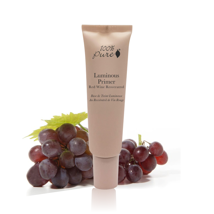 美國100%Pure光澤肌妝前底霜 I 水果色素