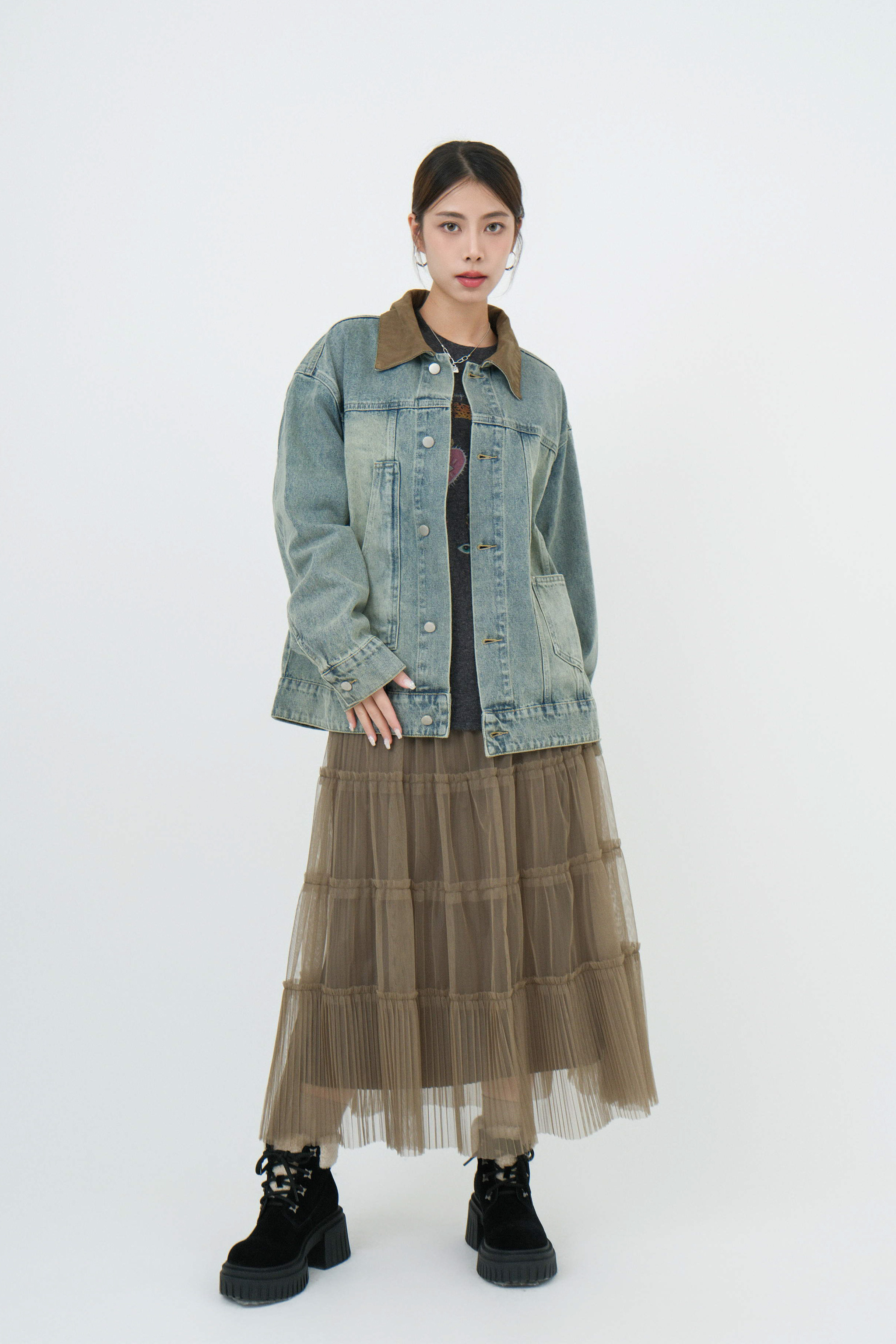 FW24_0285（外套＋上衣+半截裙）