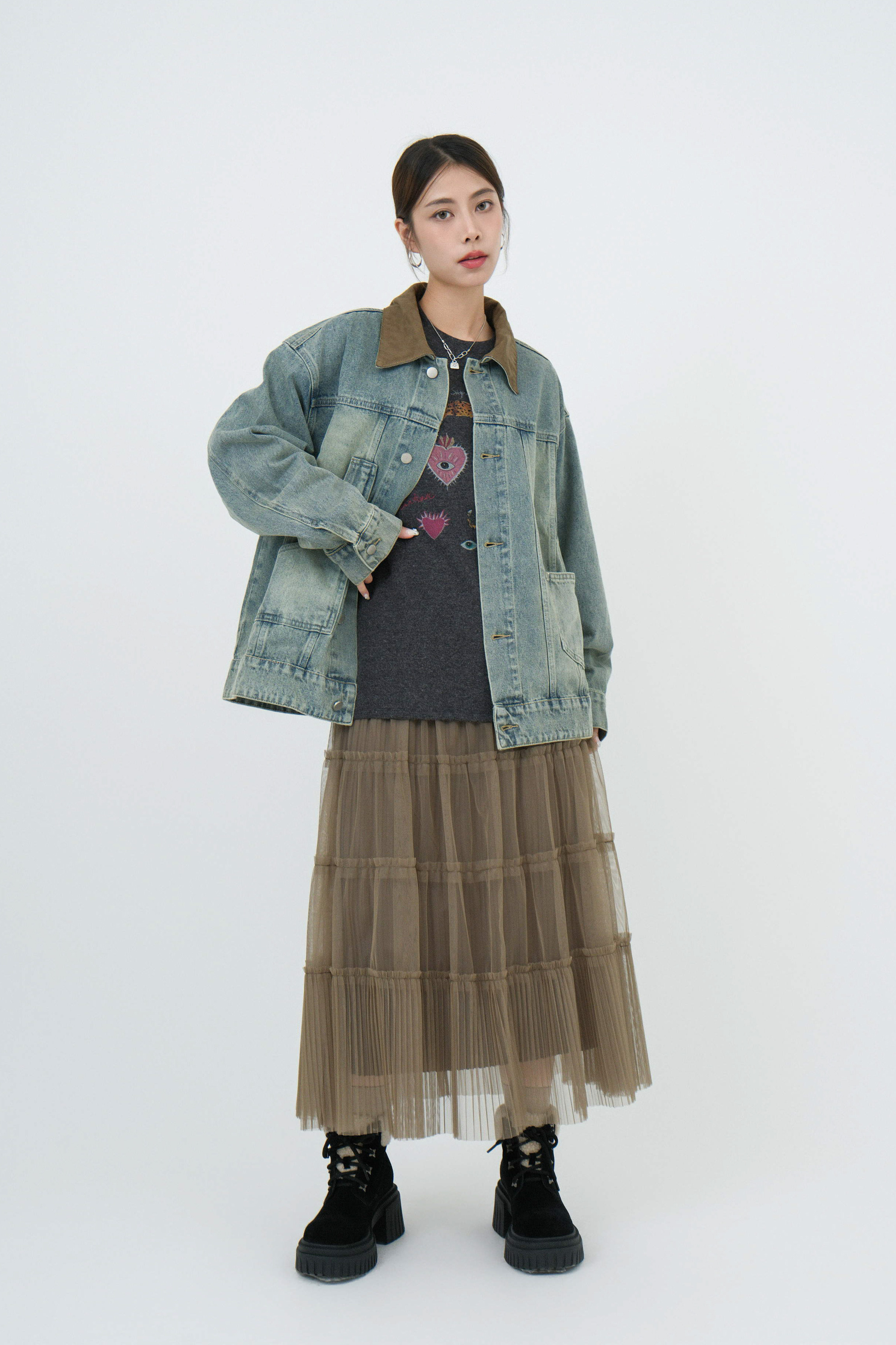 FW24_0285（外套＋上衣+半截裙）