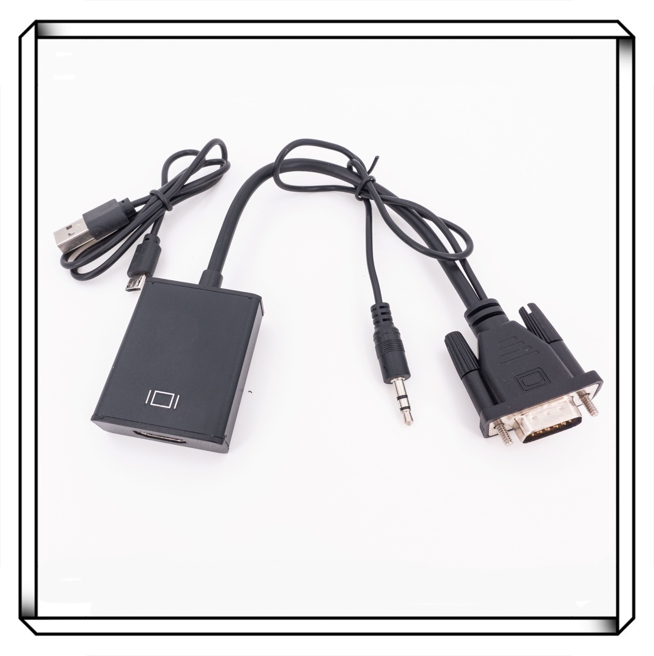 VGA轉HDMI 轉接線 音源線  USB 高清線 轉換器
