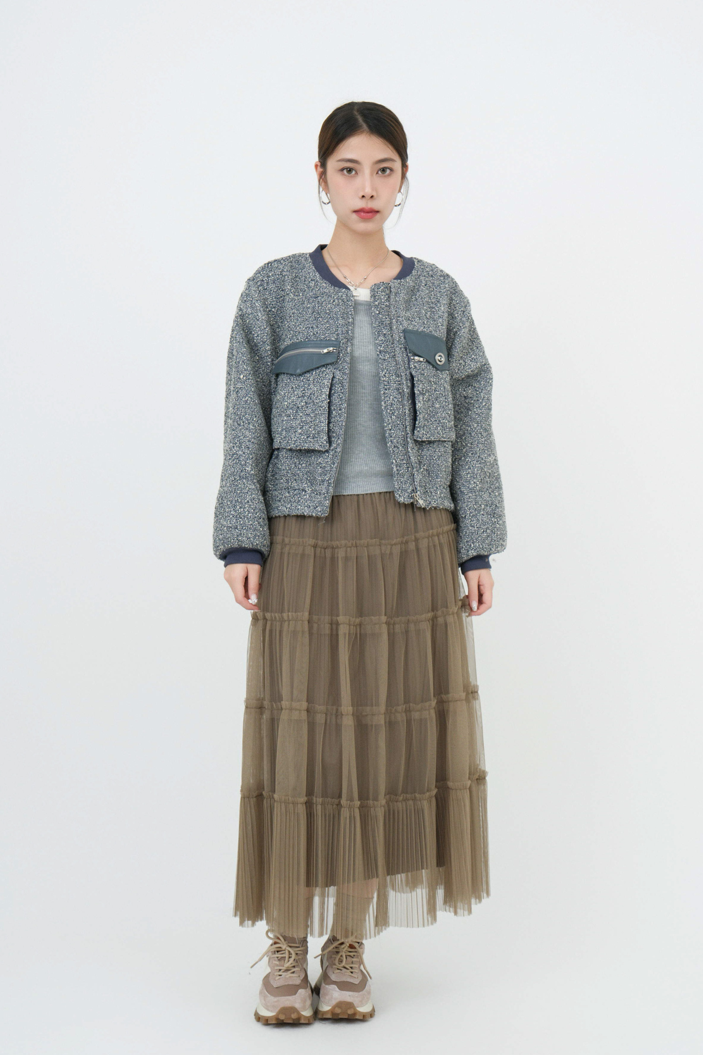 FW24_0287（外套＋上衣+半截裙）