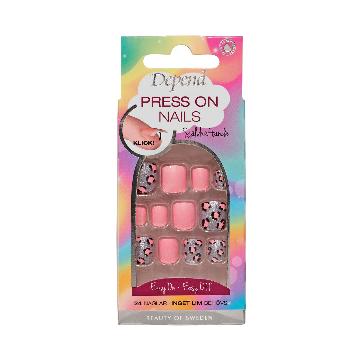 兒童美甲貼 - 粉紅小豹