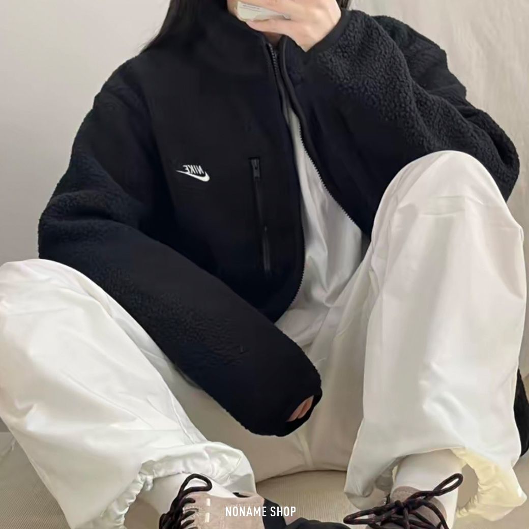 NIKE SPORTSWEAR CLUB 搖粒絨 保暖 字勾 外套 兩色 (男款)