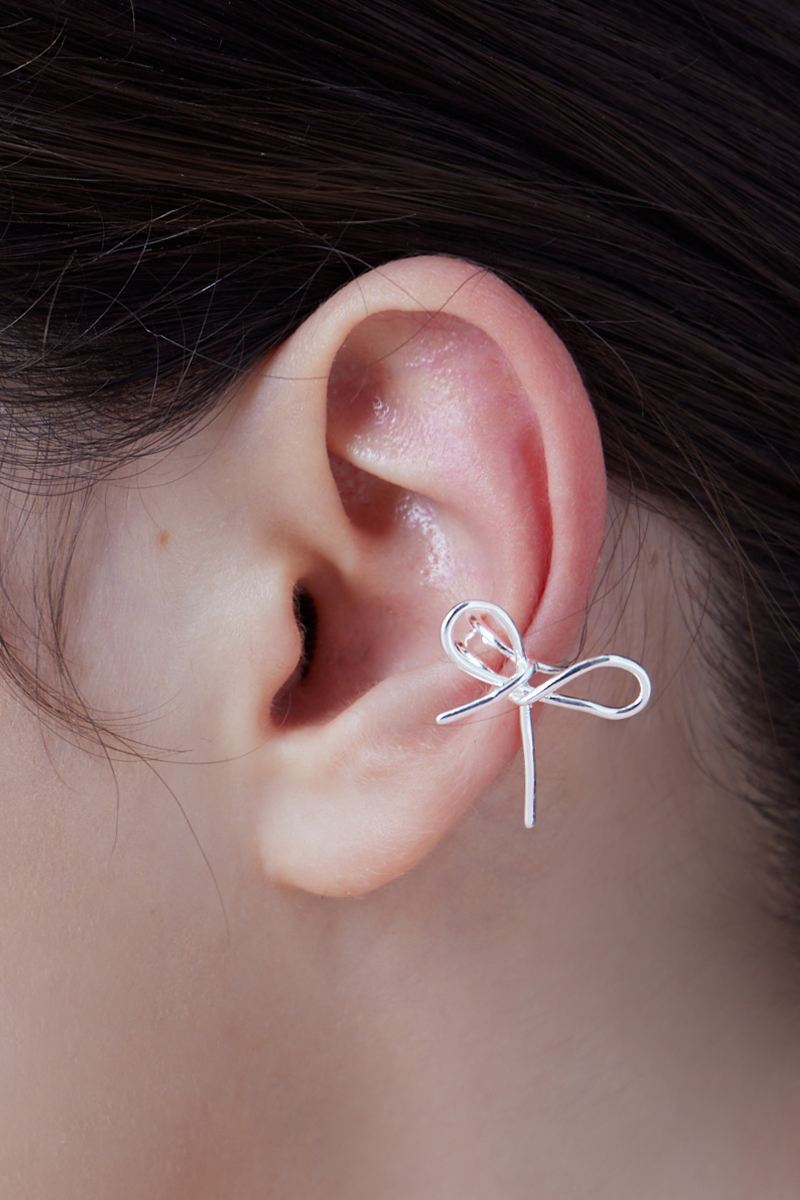 蝴蝶結金屬耳骨夾(單支)