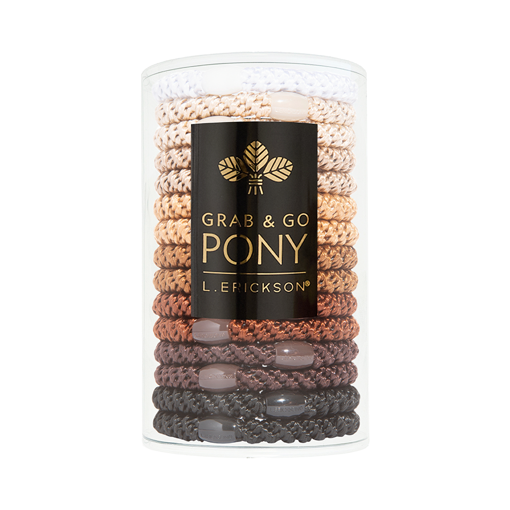 L. ERICKSON｜彈力髮圈桶-焦糖可可