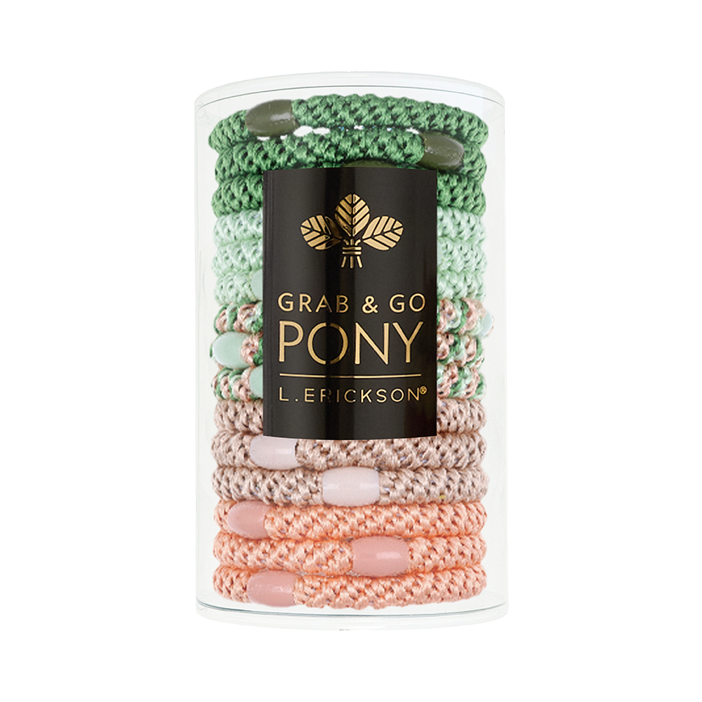 L. ERICKSON｜彈力髮圈桶-荷塘夕彩